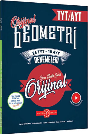 Orijinal Yayınları TYT AYT Geometri 26 TYT 18 AYT Deneme