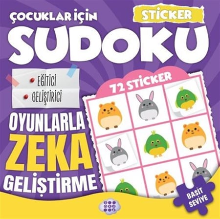 Çocuklar İçin Sudoku / Sticker Hediyeli Basit Seviye 2 / Kolektif