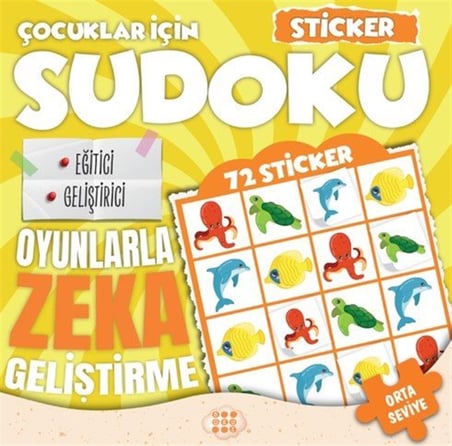 Çocuklar İçin Sudoku / Sticker Hediyeli Orta Seviye 2 / Kolektif