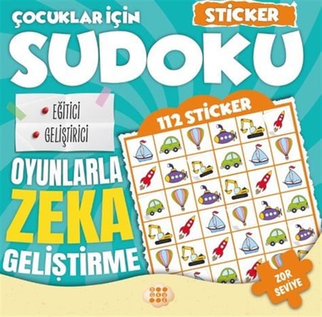 Çocuklar İçin Sudoku / Sticker Hediyeli Zor Seviye 1 / Kolektif