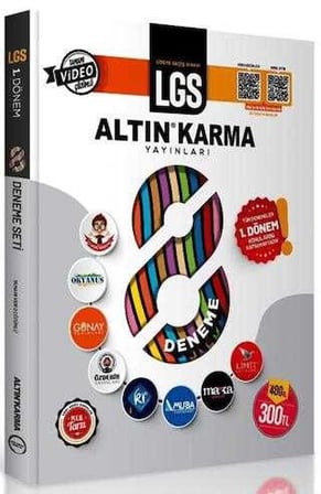 8. Sınıf LGS 1.Dönem 8 Li Deneme Altın Karma Yayınları