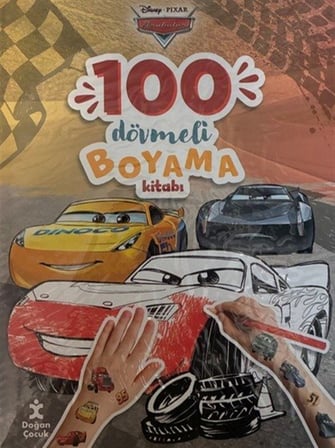Disney Arabalar / 100 dövmeli Boyama Kitabı / Kolektif
