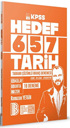2026 KPSS Tarih 18 Deneme Benim Hocam