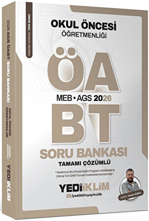 Yediiklim 2026 MEB AGS ÖABT Okul Öncesi Öğretmenliği Soru Bankası Tamamı Çözümlü