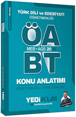 Yediiklim 2026 MEB AGS ÖABT Türk Dili ve Edebiyatı Öğretmenliği Eski Türk Dili Yeni Türk Dili Konu Anlatımı