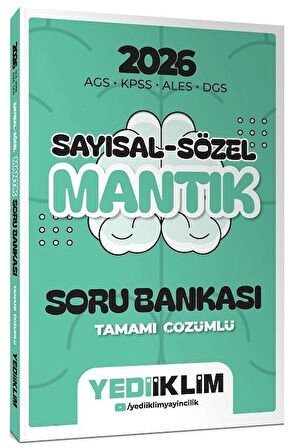Yediiklim 2026 KPSS MEB-AGS ALES DGS Sayısal Sözel Mantık Soru Bankası Çözümlü Yediiklim Yayınları