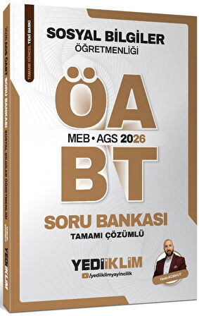 Yediiklim 2026 MEB AGS ÖABT Sosyal Bilgiler Öğretmenliği Tamamı Çözümlü Soru Bankası