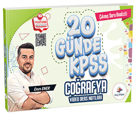 Dizgi Kitap 2026 KPSS 20 Günde Coğrafya Video Ders Notları - Enes Eker Dizgi Kitap