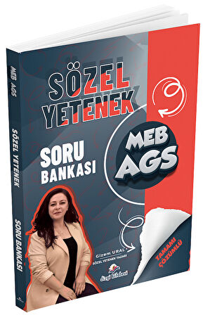 Dizgi Kitap 2026 MEB-AGS Sözel Yetenek Soru Bankası Çözümlü - Gizem Ural Dizgi Kitap