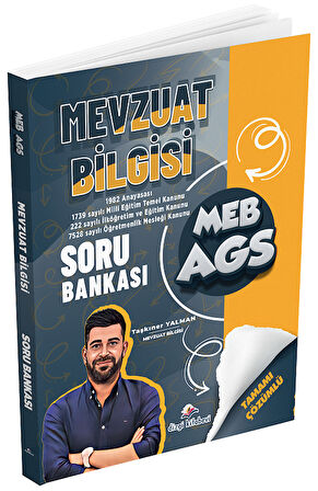 Dizgi Kitap 2026 MEB-AGS Mevzuat Bilgisi Soru Bankası Çözümlü - Taşkıner Yalman Dizgi Kitap