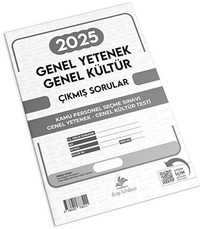 Dizgi Kitap KPSS Genel Yetenek Genel Kültür 2025 Sınavı Çıkmış Sorular Çözümlü Dizgi Kitap Yayınları