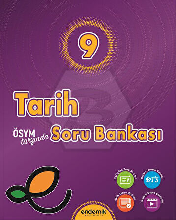 Endemik 2026 9. Sınıf Tarih Soru Bankası Güncel Müfredat