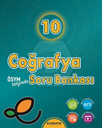Endemik 2026 10. Sınıf Coğrafya Soru Bankası Güncel Müfredat