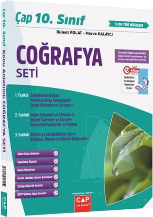 10.Sınıf Coğrafya Seti Çap Yayınları