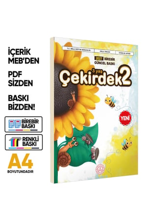 2027 3 Yaş Okul Öncesi MEB Etkinlik Kitabı Çekirdek 2 Eğlenceli ve Öğretici Aktiviteler BASKI ÜCRETİ