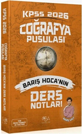 2026 KPSS Coğrafya Pusulası Ders Notları CBA Yayınları