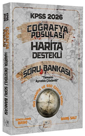 2026 KPSS Coğrafya Pusulası Harita Destekli Soru Bankası CBA Yayınları