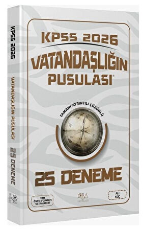 CBA Yayınları 2026 KPSS Vatandaşlık Vatandaşlığın Pusulası 25 Deneme Çözümlü