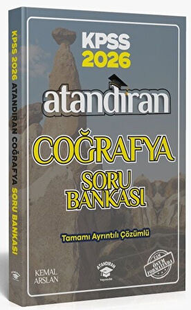 Atandıran 2026 KPSS Coğrafya Soru Bankası Çözümlü - Kemal Arslan 