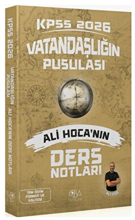 CBA Yayınları 2026 KPSS Vatandaşlık Vatandaşlığın Pusulası Ders Notları