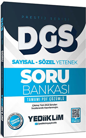 Yediiklim 2026 DGS Prestij Serisi Sayısal Sözel Yetenek Tamamı PDF Çözümlü Soru Bankası