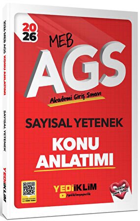 Yediiklim Yayınları 2026 MEB AGS Sayısal Yetenek Konu Anlatımı