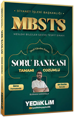Yediiklim Yayınları Diyanet İşleri Başkanlığı MBSTS Tamamı Çözümlü Soru Bankası