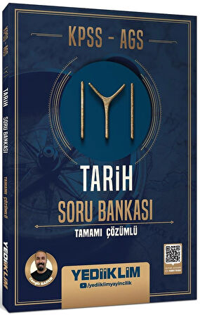 Yediiklim KPSS AGS Tarih Tamamı Çözümlü Soru Bankası