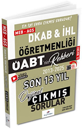 2026 MEB AGS DKAB İHL ÖABT nin Rehberi Konularına Göre Tasnif Edilmiş Son 13 Yıl Çıkmış Sınav Soruları Dizgi Kitap