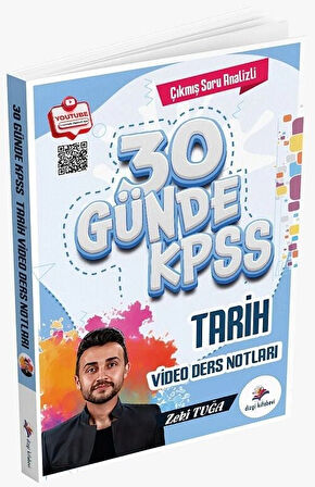 Dizgi Kitap KPSS 30 Günde Tarih Video Ders Notları - Zeki Tuğa Dizgi Kitap Yayınları