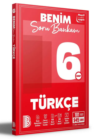 6. Sınıf Türkçe Soru Bankam Benim Hocam Yayınları