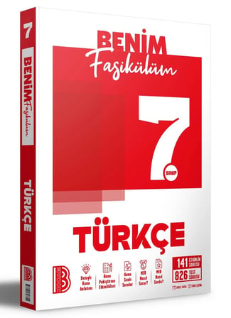 7. Sınıf Türkçe Benim Fasikülüm Benim Hocam Yayınları