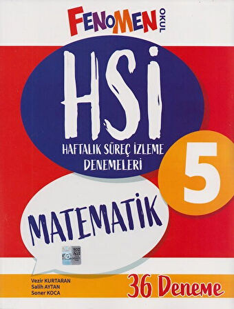 5. Sınıf Matematik HSİ Haftalık Süreç İzleme Denemeleri Fenomen Okul Yayınları