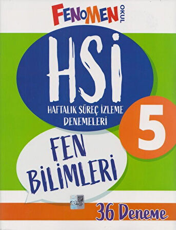 5. Sınıf Fen Bilimleri HSİ Haftalık Süreç İzleme Denemeleri Fenomen Okul Yayınları
