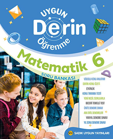 6. Sınıf  Matematik Soru Bankası Derin Öğrenme Serisi
