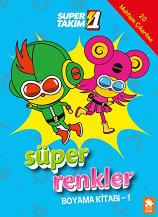 Kitap: Süper 1 Takım Süper Renkler Boyama Kitabı - 1