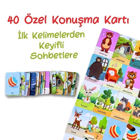 Laf Aramızda Çocuğumun İlk Konuşma Kutusu (14 Parça Puzzle + Konuşma Kartı ve Kitap)