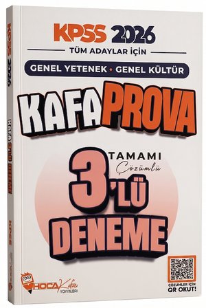 Hoca Kafası 2026 KPSS Genel Yetenek Genel Kültür Kafa Prova 3 Deneme Çözümlü Hoca Kafası Yayınları