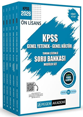 Pegem 2026 KPSS Ön Lisans Soru Bankası Çözümlü Modüler Set Pegem Akademi Yayınları