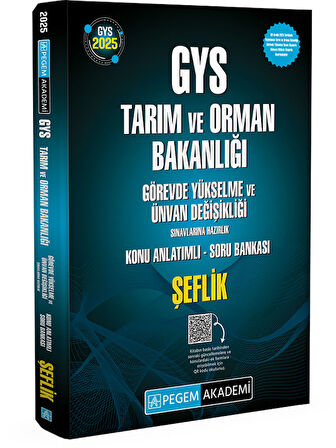 2025 GYS Tarım ve Orman Bakanlığı Görevde Yükselme Sınavlarına Hazırlık Konu Anlatımlı Soru Bankası 