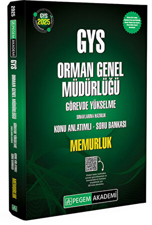 2025 GYS Orman Genel Müdürlüğü Görevde Yükselme Sınavlarına Hazırlık Konu Anlatımlı Soru Bankası - M