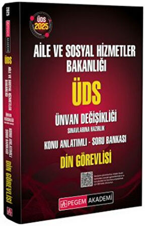 2025 ÜDS Aile ve Sosyal Hizmetler Bakanlığı Ünvan Değişikliği Sınavlarına Hazırlık Konu Anlatımlı Soru Bankası Din Görevlisi