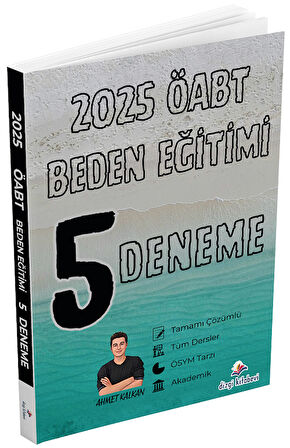 Dizgi Kitap 2025 ÖABT MEB-AGS Beden Eğitimi Öğretmenliği 5 Deneme Çözümlü - Ahmet Kalkan Dizgi Kitap Yayınları