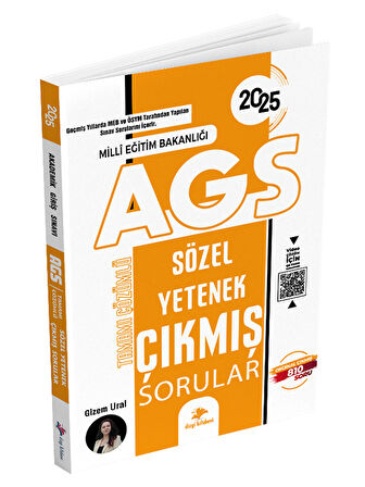 Dizgi Kitap 2025 MEB-AGS Sözel Yetenek Çıkmış Sorular Çözümlü - Gizem Ural Dizgi Kitap