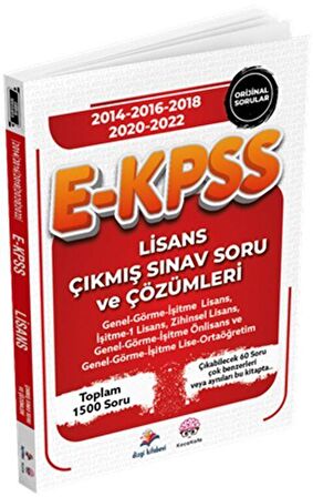 E KPSS Lisans Çıkmış Sınav Soru ve Çözümleri Dizgi Kitap