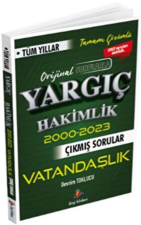 Dizgi Kitap Yargıç Hakimlik Vatandaşlık Tüm Yıllar Çıkmış Sorular