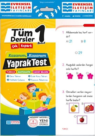 1.Sınıf Tüm Dersler Yaprak Test