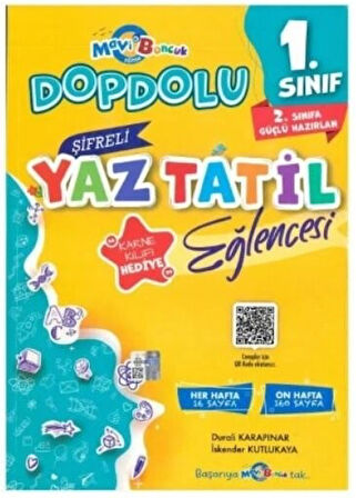 1. Sınıf Şifreli Yaz Tatil Eğlencesi Mavi Boncuk Yayınları