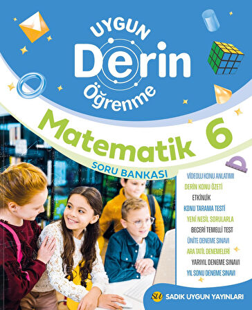 Sadık Uygun 6.Sınıf Matematik Derin Öğrenme Soru Bankası-Yeni