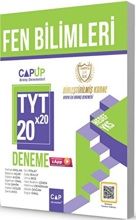 Çap Yayınları TYT Fen Bilimleri 20 x 20 Up Deneme